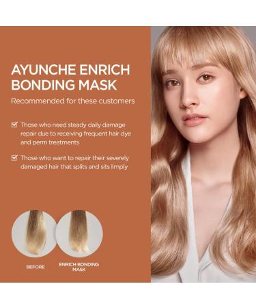 AYUNCHE Enrich Bonding Hair Mask 6.7 fl oz - Nourishing Deep Conditioner for Dry & Damaged Hair - Buy Online on GoSupps.com