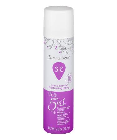 Summer's Eve Freshening Spray Island Splash pH Balanced Dermatologist & Gynecologist Tested 2 Ounce