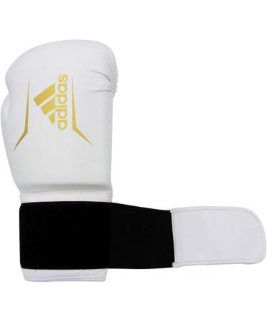 Buy Adidas Boxing Gloves Speed 50 - Durable 14 oz Punching Gloves for Adults - Comfortable White/Gold - International Shipping Available - Buy Online on GoSupps.com