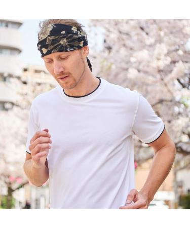 Buy Charm Tie Dye Headband | Bohemian Hippie Elastic Bandana for Men & Women | Retro 60's Psychedelic Flower Pattern - Buy Online on GoSupps.com