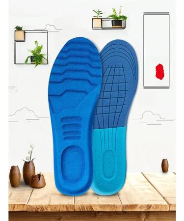 2 Pair Memory Foam Insoles - Comfortable Sports Cushioning for Men & Women | Breathable Soft & Elastic | Size 40-45 (295mm - Buy Online on GoSupps.com