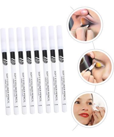 DRESSOOS 48 Pcs Eyeliner Pencil Grey Wigs for Women Iluminador De Maquillaje Pigment Brow White Wooden Pole - Buy Online on GoSupps.com