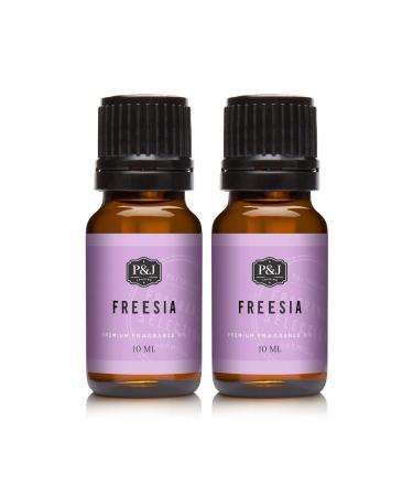 P&J Fragrance Oil | Freesia Oil 10ml 2pk - Candle Scents for Candle Making, Freshie Scents, Soap Making Supplies, Diffuser Oil Scents