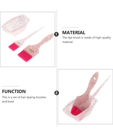 Lurrose Salon Hair Coloring Dyeing Kit - Pink Hair Dye Brush & Mixing Bowl Set | for Salon & Home Use - Buy Online on GoSupps.com