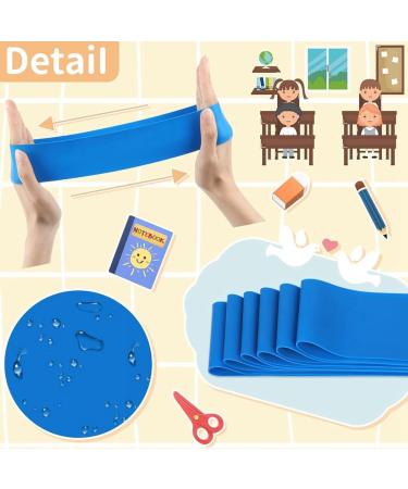 Clisted 12 Pcs Exercise Stretching Resistance Band for Kids with Fidgety Feet for Chairs ADHD Tools Flexible Seating for Classroom Elementary (Black) - Buy Online on GoSupps.com