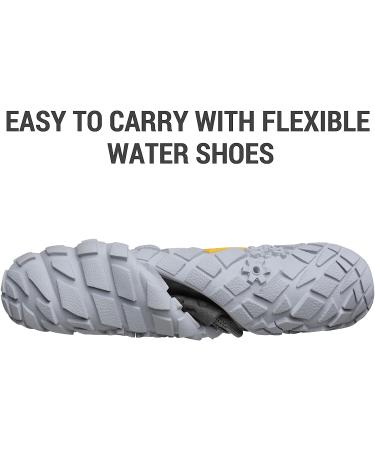 NORTIV 8 Men's Barefoot Water Shoes - Lightweight Sports Aqua Shoes (Size 9, Grey) - Buy Online on GoSupps.com