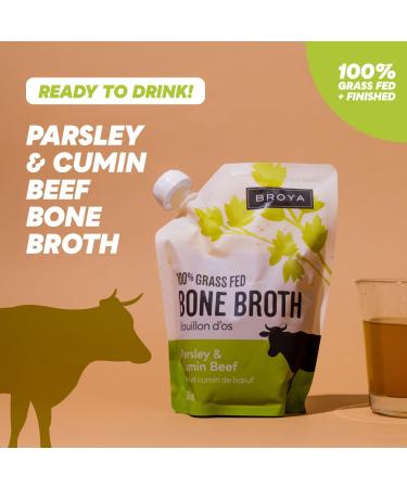 Broya Bone Broth Variety Pack - Grass-Fed Beef Bone Broth & Organic Chicken Bone Broth - Keto and Paleo Friendly Gluten-Free Ready to Sip or Cook - 500 ml (8 Pack) Variety 500 ml (Pack of 8) - Buy Online on GoSupps.com