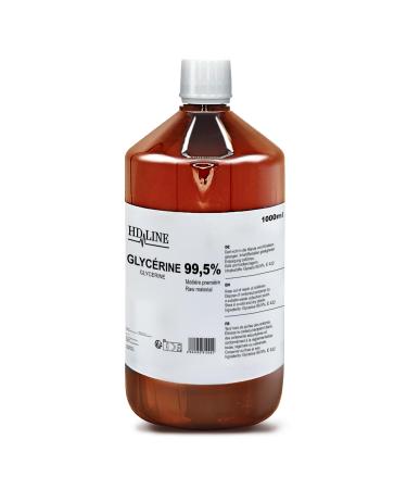 HD-Line 1000 ml glycerin E422 perfect for DIY pharmaceutical quality 99.5% purity food quality RAW material VG pure vegan Ph. EUR/USP 1L 1 L Glycerin - Buy Online on GoSupps.com