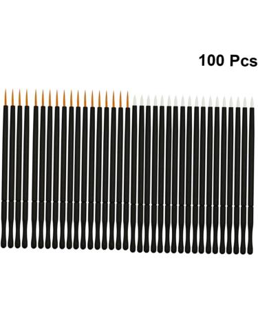 DOITOOL 100pcs Disposable Makeup Tools White Eye Makeup Tools Liquid Eyeliner Eye Shadow Brush Make up 10*0.5cm As Shown - Buy Online on GoSupps.com