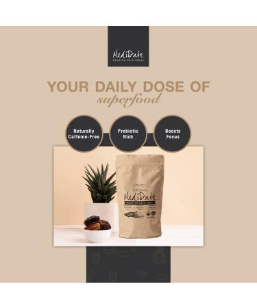 MEDIDATE Roasted Date Seed Coffee Alternative - Natural Prebiotics, Polyphenols, Caffeine & Acid Free - 12 oz. / 25 Servings - Buy Online on GoSupps.com