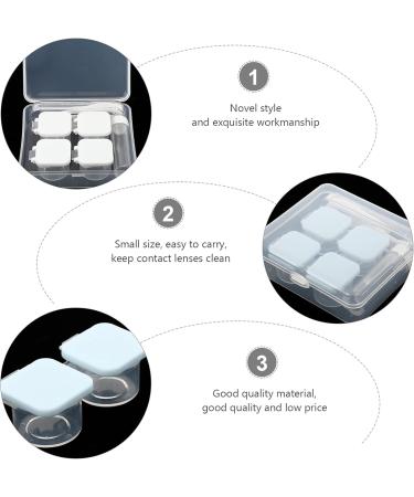 Solustre Colored Contact Lenses Kit - 4 Lens Cases Makeup Mirror & Travel Container - Perfect for Eye Care & Cosmetic Use - Buy Online on GoSupps.com