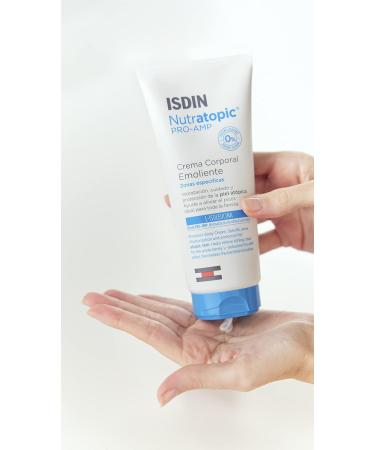 ISDIN Nutratopic PRO-AMP Emollient body cream (200 ml) | Moisturization and protection for atopic skin - Buy Online on GoSupps.com