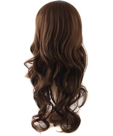 MapofBeauty Long Wavy Hair Wig in Brown - Women's Party Full Wig | Synthetic Fiber - Buy Online on GoSupps.com