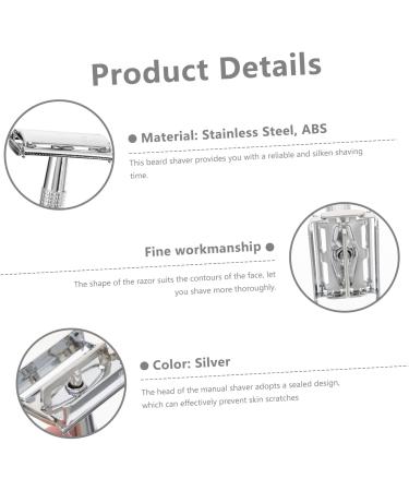 Buy 1 Set Razor Beard Shaver - Manual Hair Shaving Kit for Men | Double Edge Stainless Steel Head Shaver & Beard Cutter - Old Fashioned Design | International Shipping Available - Buy Online on GoSupps.com