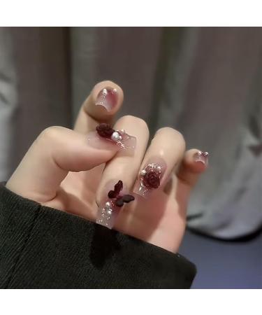 Wear nail pieces fake nails and reuse powder blusher nail patches(L) - Buy Online on GoSupps.com