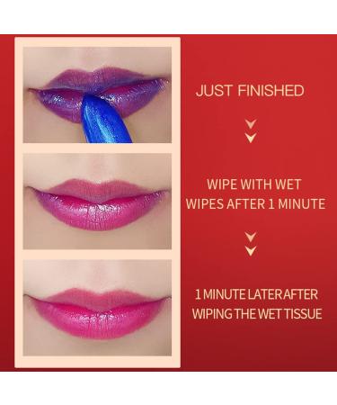 Blue Magic Lipstick - Color Changing Shimmer Lipstick (Blue to Pink) | Long Lasting Natural Moisturizing Lip Balm for Women - Buy Online on GoSupps.com