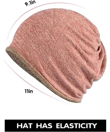XYIYI Women's Chemo Hat - Slouchy Headwear 2 Pack (Pink & Gray) | Comfortable Cancer Hats for All-Day Wear - Buy Online on GoSupps.com