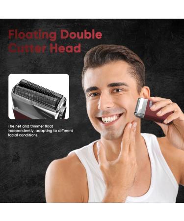 Sejoy Portable Electric Razor for Men - IPX7 Waterproof Toothed & Mesh Blades Mini Electric Foil Shaver with Dynamic LED Ideal for Travel - Buy Online on GoSupps.com