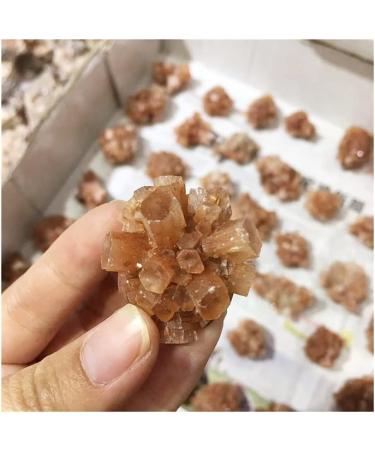 Stone Crafts Natural Beautiful Flowery Orange Aragonite Crystal Cluster Specimen Reiki Crystals - Buy Online on GoSupps.com