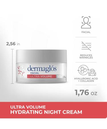 Buy Facial Ultra Volume Moisturizing Night Cream - Deep Hydration Reduces Wrinkles Hyaluronic Acid & Collagen - 1.76 Oz | International Shipping Available - Buy Online on GoSupps.com