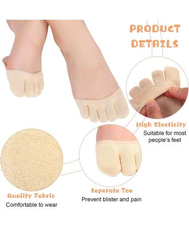 Buy Five Toes Half Socks - Anti-Slip Invisible Toe Separator Socks for Friction Relief | International Shipping - Buy Online on GoSupps.com