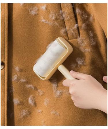 Extra Sticky Lint Roller for Pet Hair - Yellow Cat & Dog Hair Remover for Couch Clothes & Furniture | Effective Fur Removal Tool - Buy Online on GoSupps.com