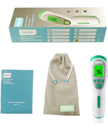 PREVE Non Contact Infrared Forehead Thermometer - Accurate Fever Alarm for Babies, Children, and Adults - Buy Online on GoSupps.com
