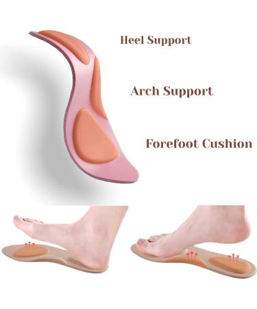 CB Sponge Comfort Insoles - Slim & Lightweight Pointed Inserts for Women Size 6-8.5 (4 Pairs) - Buy Online on GoSupps.com