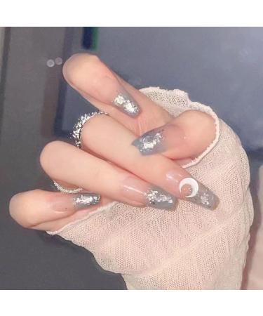 Temperament Enhancement Nail Patch Pure Hand-Worn Nail Customized Nail Cold Bai Yueguang Xiaohongshu New Nail Customized Fake Nails Patch (10-Piece Pack) (Size : S) Small - Buy Online on GoSupps.com