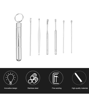 Healifty 21 Pcs Ear Cleaner & Wax Removal Kit + Home Camera Set - Silver, Ear Cleaning Tool 11X1.8cm, Earwax Removal Tool - Buy Online on GoSupps.com