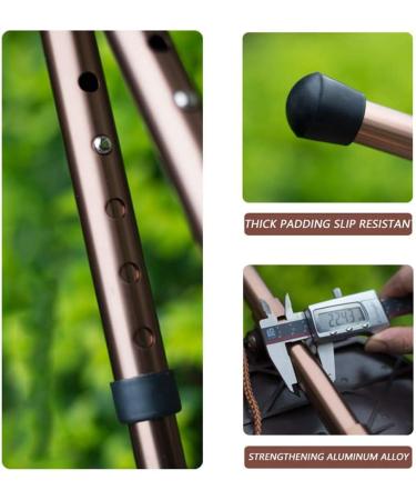 Walking Stick Seat Folding Stool Switch Sticks Three Legged Seat Stick Height Adjustable Aluminum Alloy 5 Gear Adjustment Static Loading 200Kg for Elder Parents Gift - Buy Online on GoSupps.com