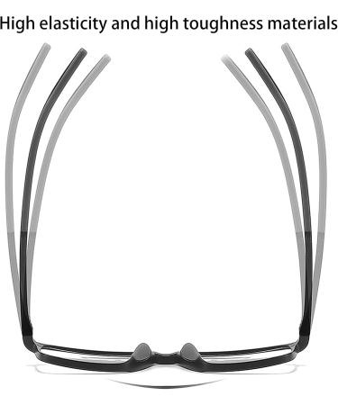 Photochrome Progressive Multifocus Reading Glasses - Self-Tinting Anti-Blue Light UV Protection Sunglasses for Outdoor Reading (2.0x Black/Gray) - Men & Women - Buy Online on GoSupps.com