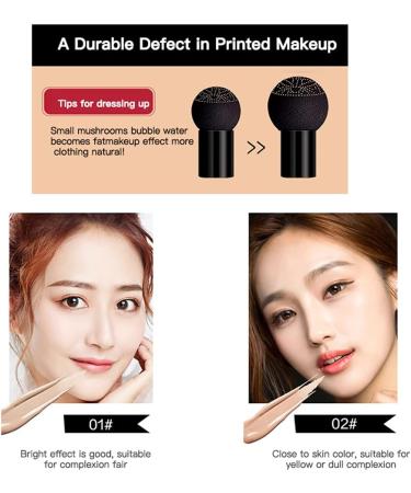 Mushroom Head Air Cushion Foundation | All-Day Moisturizing CC & BB Cream for Natural Coverage - Buy Online on GoSupps.com