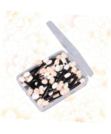 NOLITOY 50 Pcs Eyeshadow Eye Shadow Double Head Makeup Application Applicator Double Sided Sponge Brush - Buy Online on GoSupps.com