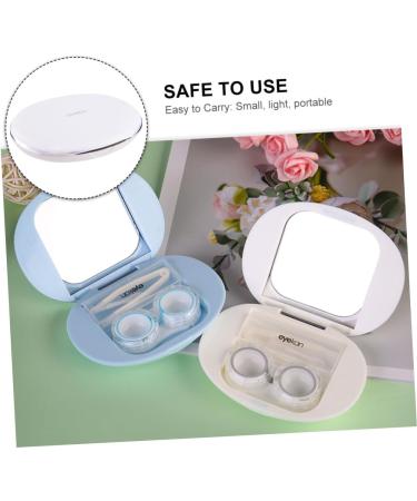 Buy Gatuida 2-Pack Companion Box for Contact Lenses - Mirror Foil & Cobblestone Design - Invisible White - International Shipping Available - Buy Online on GoSupps.com