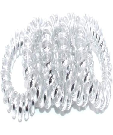 Spiral Hair Ties - 20 Waterproof Plastic Hair Coils for All Hair Types | Ponytail Holders for Women & Girls - Buy Online on GoSupps.com