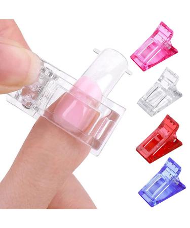 Nail Tips Clips - 5 PC Blue Nail Extension Clips & Polygel Fastening Tools for DIY Manicure - Buy Online on GoSupps.com