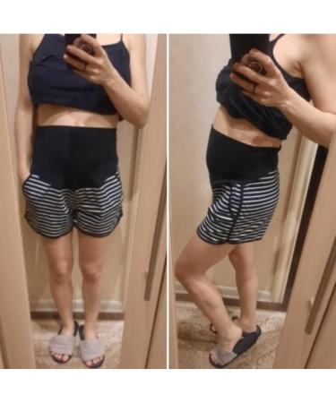 Love2Mi Maternity Tights Leggings - Comfy Stretch Pregnancy Pants (M Black/White Stripe) - Buy Online on GoSupps.com