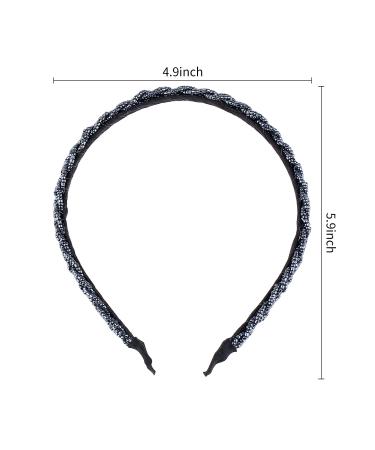 FASOTY Beaded Headband Set - 8 Colorful Non-Slip Thin Hair Hoops for Women & Girls - Fashion Hair Accessories (1.2cm/0.5 inch) - Buy Online on GoSupps.com