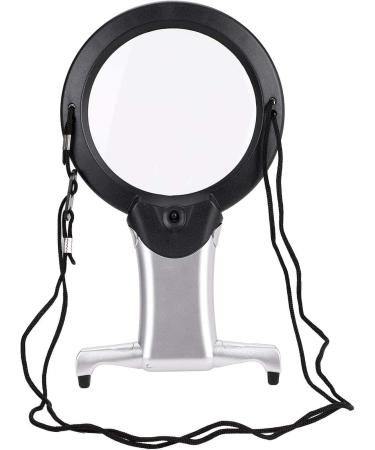 Professional 2 in 1 Large Hands Free with Cord LED Magnifier Chest Rest Light Magnifier Neck Wear for Reading Sewing Crafts Handcraft Hobby Full of Stars