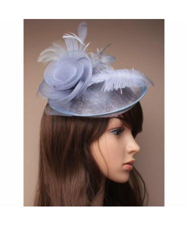 Arranview Jewellery Large silver grey sinamay fascinator on an aliceband
