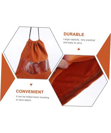 Baluue 5pcs Suede Cosmetic Bag Hair Dryer Storage Bags Pvc Coffee Drawstring Hair Dryer Bags - Buy Online on GoSupps.com