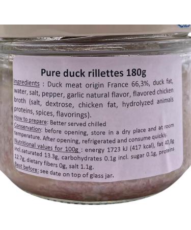 La Belle Chaurienne Pure Duck Rillettes 180g - French Delicacy for Gourmet Food Lovers - Buy Online on GoSupps.com