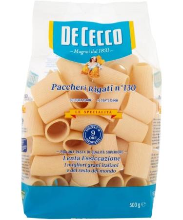 De Cecco Paccheri Rigati N 130 pasta 8 stuks 500 g + Italiaanse gourmet Pulp 400 g - Buy Online on GoSupps.com