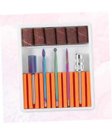POPETPOP 1 Set Nail Drill Bits Nail Art Equipment Braiding Hair Supplies Dappen Dish for Acrylic Nails Tweezers Sheath Tiny Straw Hat Bunny Ear Pearl Clip Cuticle Drill Bit Manicure Tool 6.5x5.5cm Orange - Buy Online on GoSupps.com