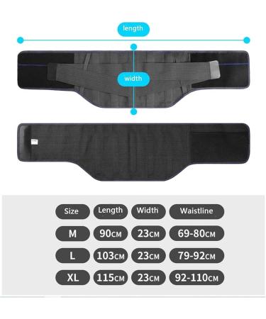 Ghakke Breathable Lower Back Bandage - Steel Plates Waist Protection Belt for Herniated Disc & Sciatica - Unisex Lumbar Decompression - Pain Relief - Black Size L - Buy Online on GoSupps.com