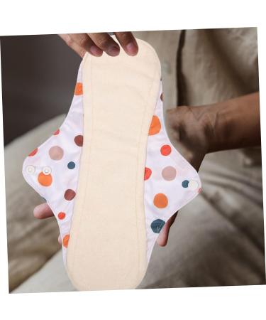 Reusable Bamboo Charcoal Menstrual Pads - Absorbent Panty Liners for Women - 4pcs Assorted Colors - Buy Online on GoSupps.com
