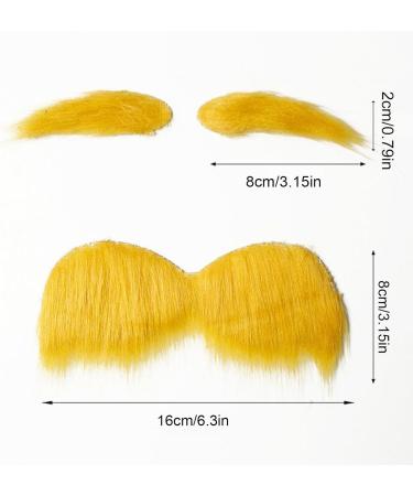 Moustache Auto-Adh sif Orange - Accessoire Photo Dr le | Sourcils Et Poils Faciaux Pour D guisements | Parfait Pour Cosplay F tes D'Halloween v nements Festivals Spectacles Sur Sc ne Ou Vacances - Buy Online on GoSupps.com