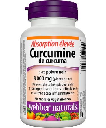 Webber Naturals Advanced Collagen with Natural Eggshell Membrane (NEM) & Turmeric Curcumin with Black Pepper High Absorption 8 000 mg of Raw Herb 60 Capsules Antioxidant Support Vegan - Buy Online on GoSupps.com