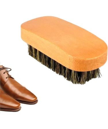 Home Shoes Brushes Horsehair Shoe Shine Brushes for Boots Shoes Leather Care Cleaning Brush for Suede Nubuck Boot Bathroom Tool Brush As Picture Show - Buy Online on GoSupps.com